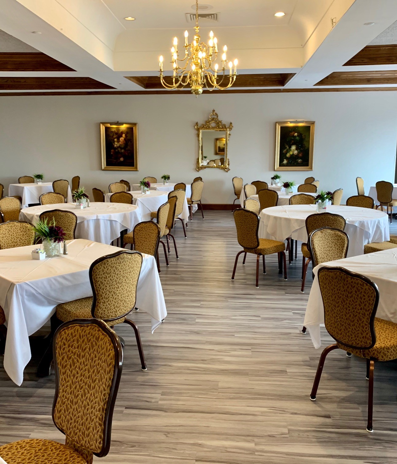 Flooring within a ballroom