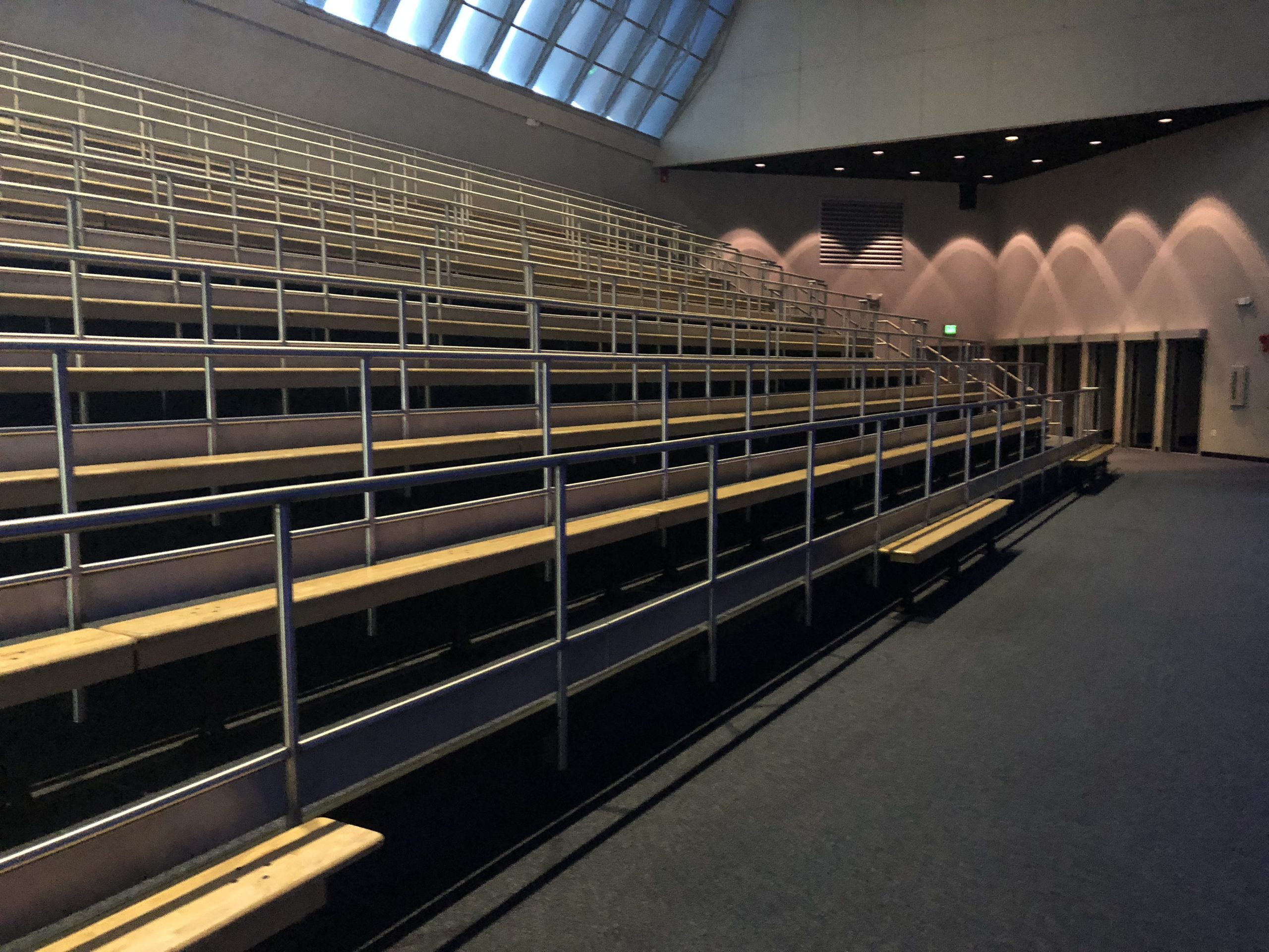 Flooring in an amphitheater