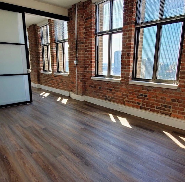 Apartment with Brick wall